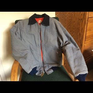 Men’s Carhartt Grey, Quilt Lined Coat, Size Large